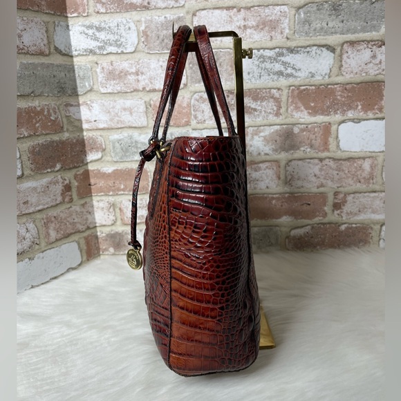 Brahmin Cognac Brown Leather Shoulder Bag - Picture 8 of 16